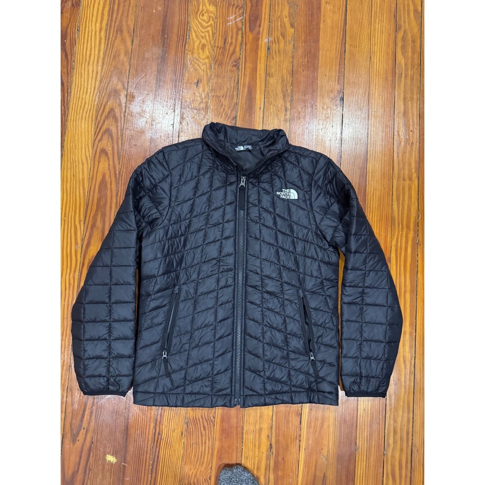 The North Face Youth Thermoball Eco Full Zip Puffer Jacket Black M 10/12